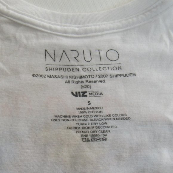 Men's Naruto White Short Sleeve Graphic Uzumaki T-Shirt Size S - Picture 4 of 6